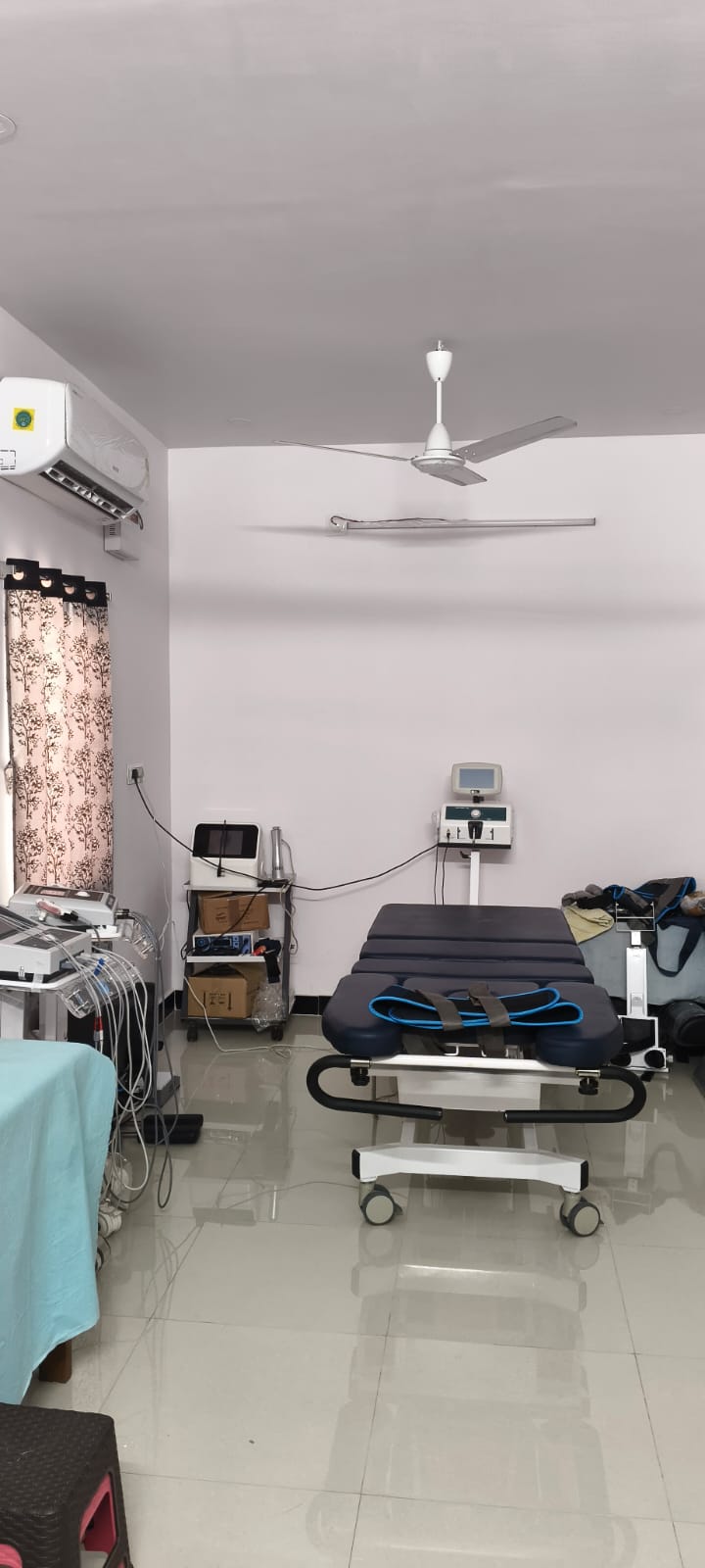 Physiotherapy treatment room equipment in Yeleswaram