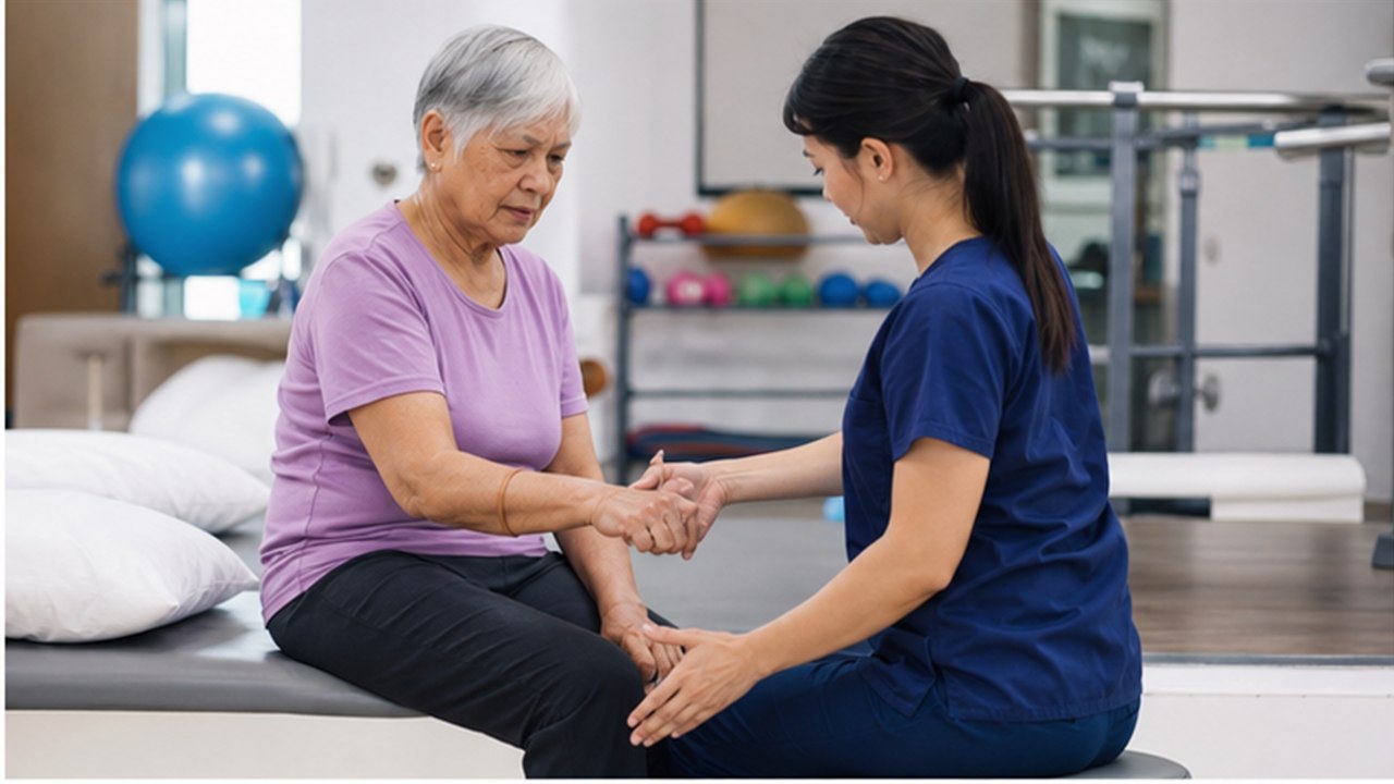 Arthritis Physiotherapy at Dr. Naidu Hospital Yeleswaram
