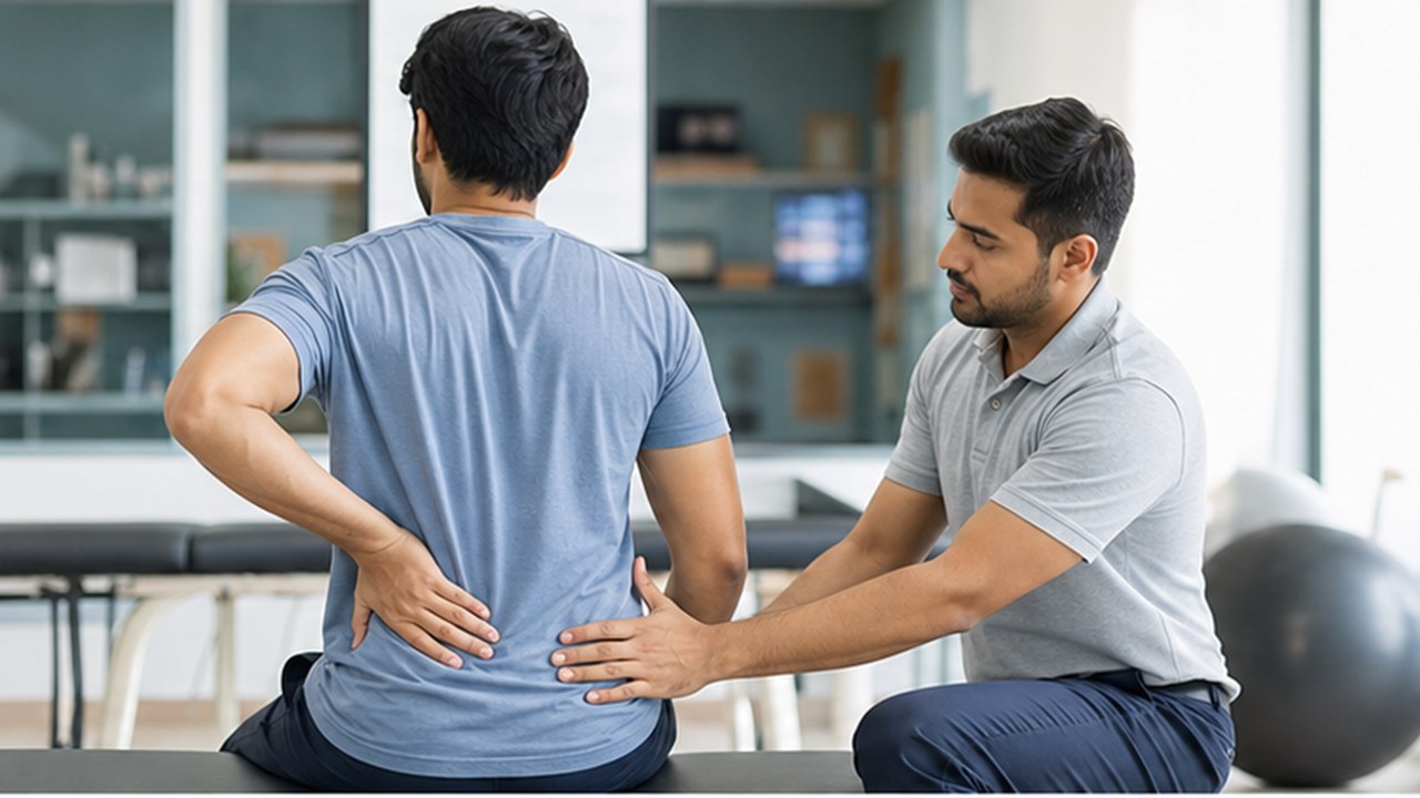 Back Pain Physiotherapy at Dr. Naidu Hospital Yeleswaram