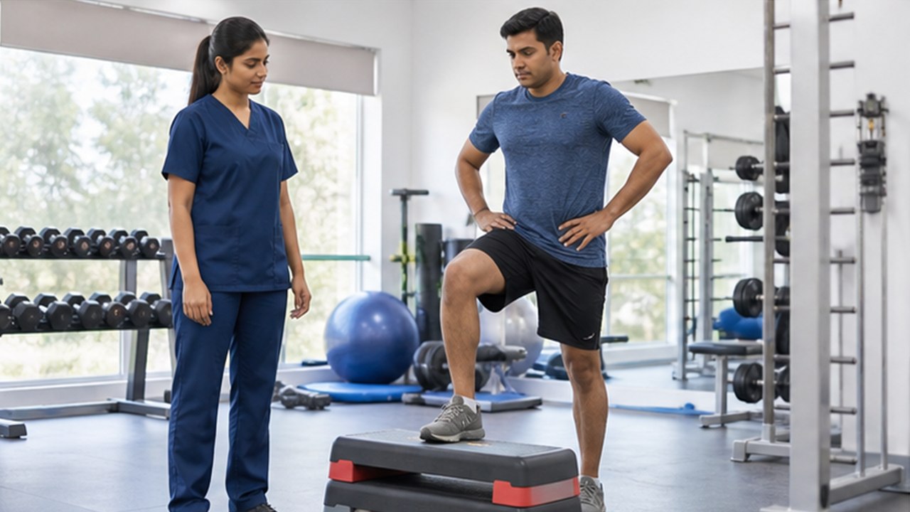 Knee Pain Physiotherapy at Dr. Naidu Hospital Yeleswaram