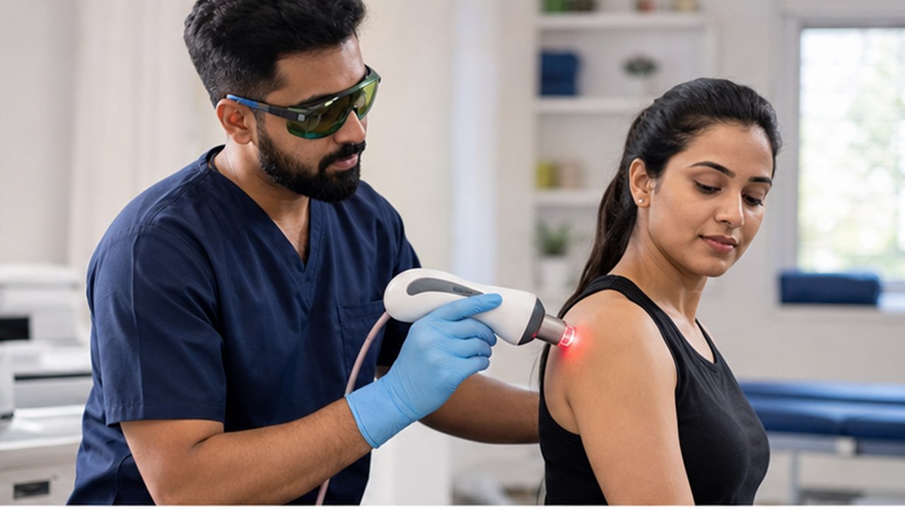 Laser Therapy at Dr. Naidu Hospital Yeleswaram