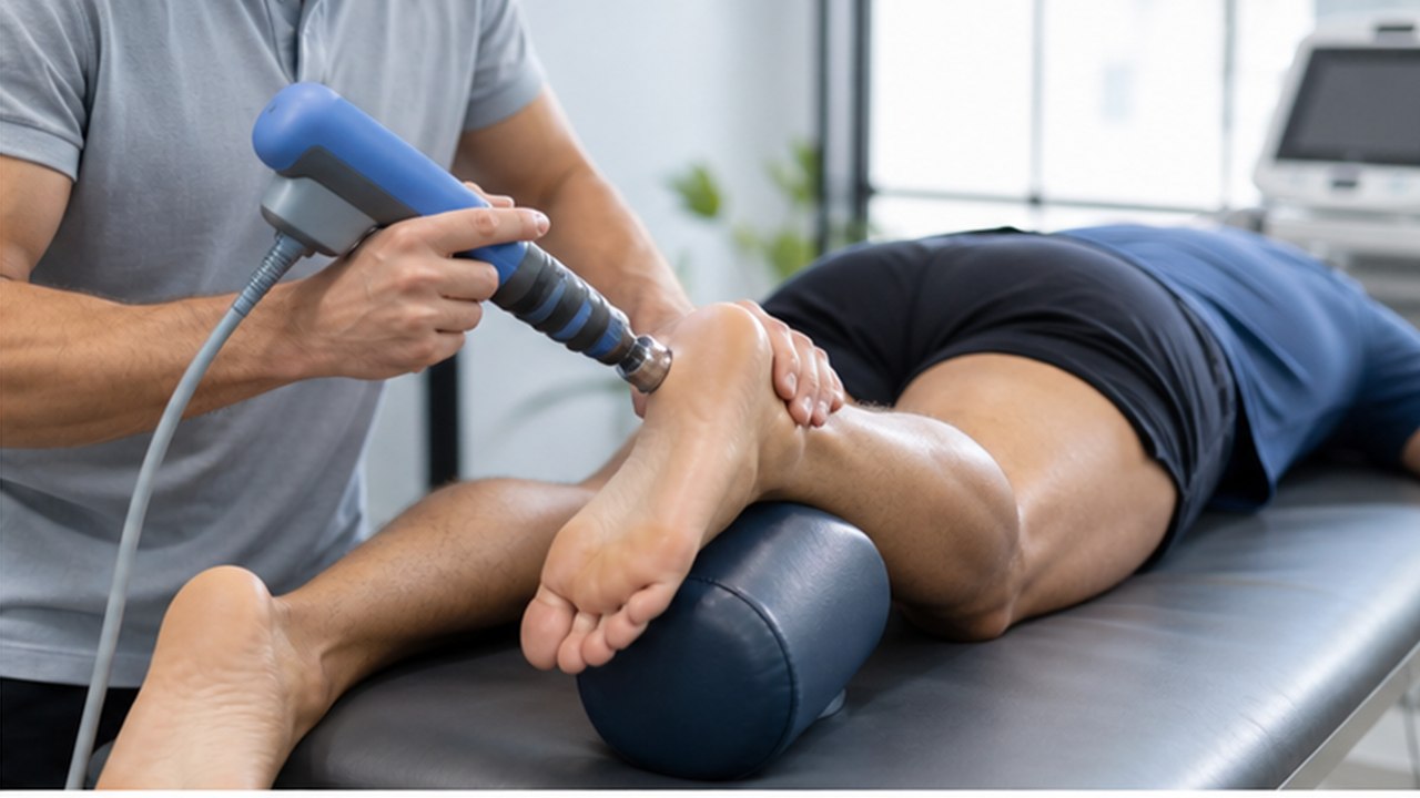 Shockwave Therapy equipment at Dr. Naidu Hospital Yeleswaram