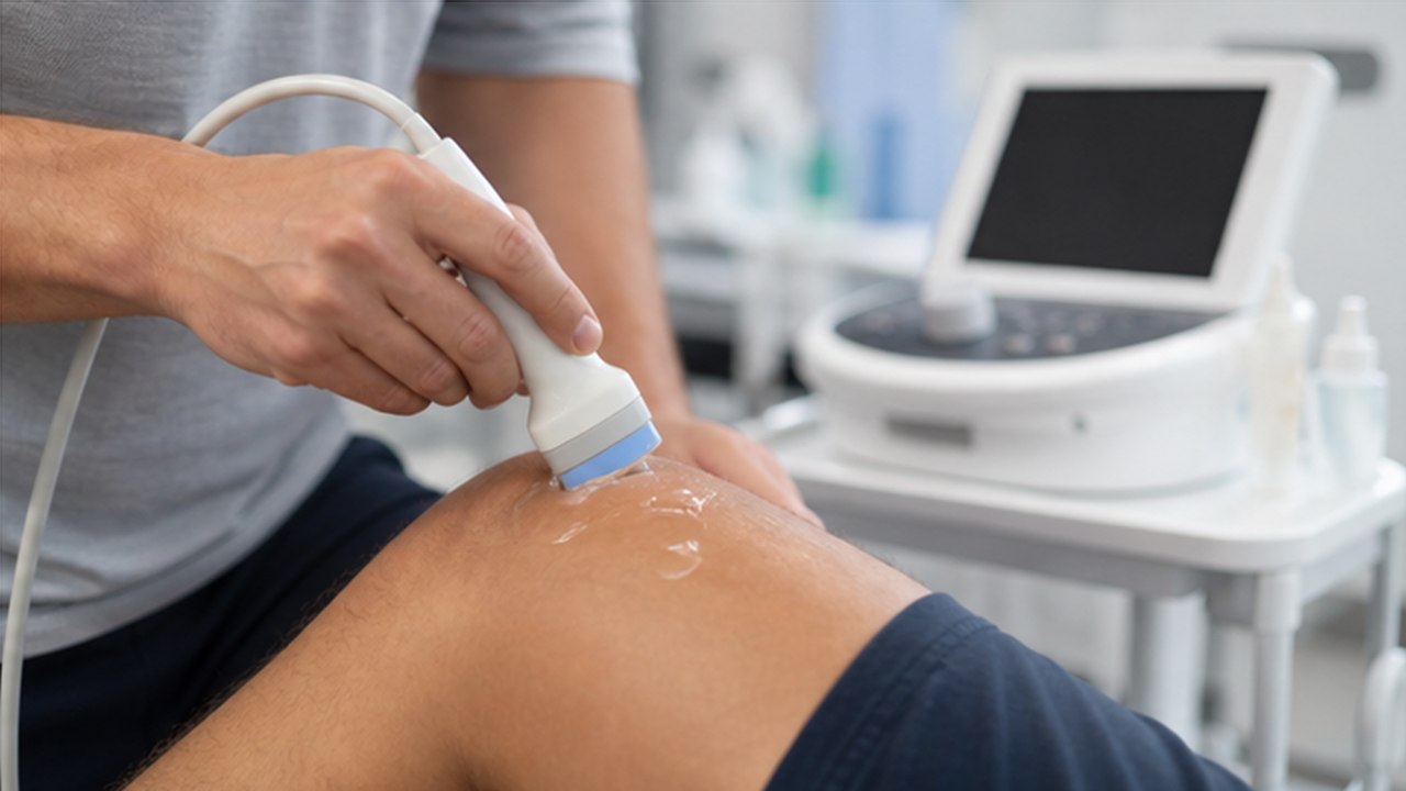 Ultrasound Therapy equipment at Dr. Naidu Hospital Yeleswaram