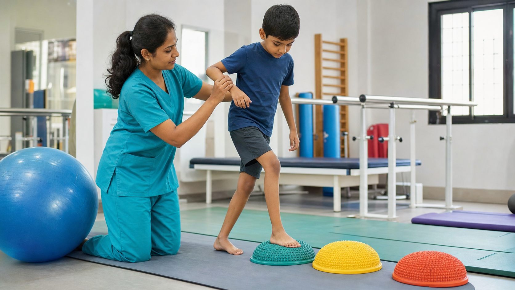 Pediatric Physiotherapy at Dr. Naidu Hospital Yeleswaram