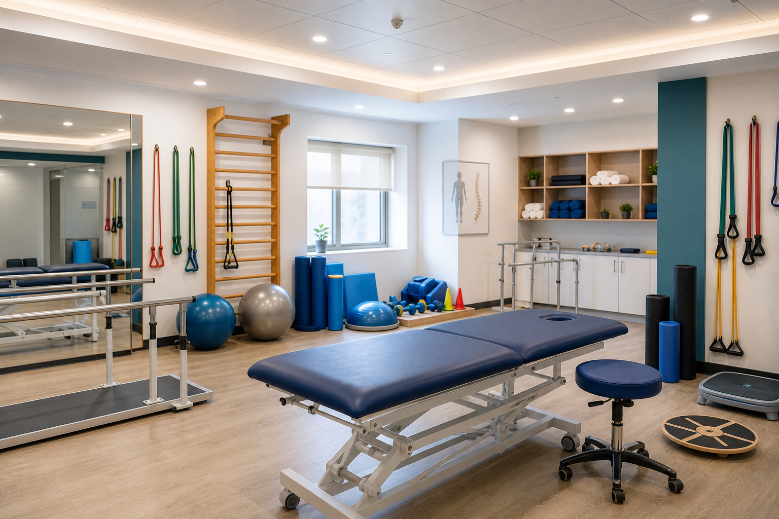 Modern physiotherapy and rehabilitation facility